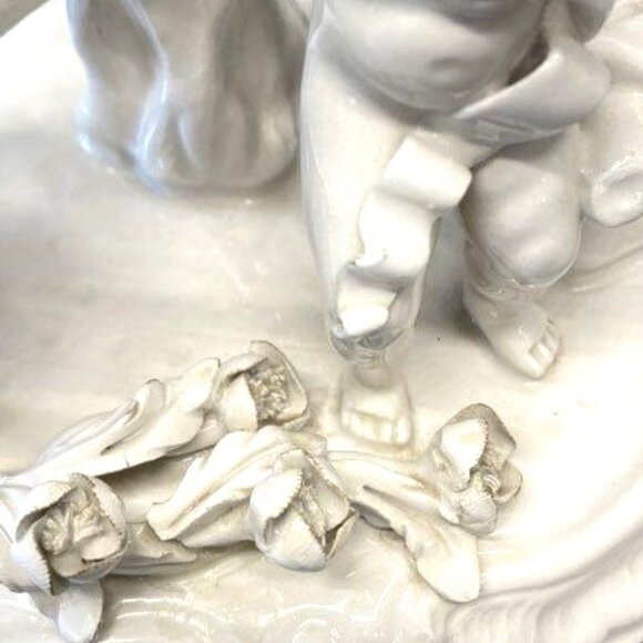 Tree Cherub Nymphenburg Art sculpture - Picture 2 of 7